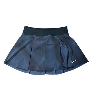 Nike Women’s Dri-FIT Advantage Pleated Tennis Golf Skirt Skort Navy Blue Sz L
